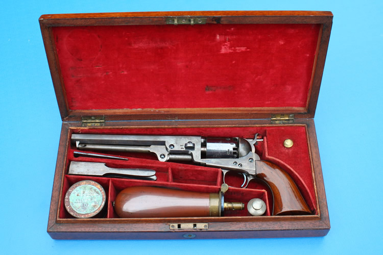 Cased Colt Model 1851 London Navy Revolver